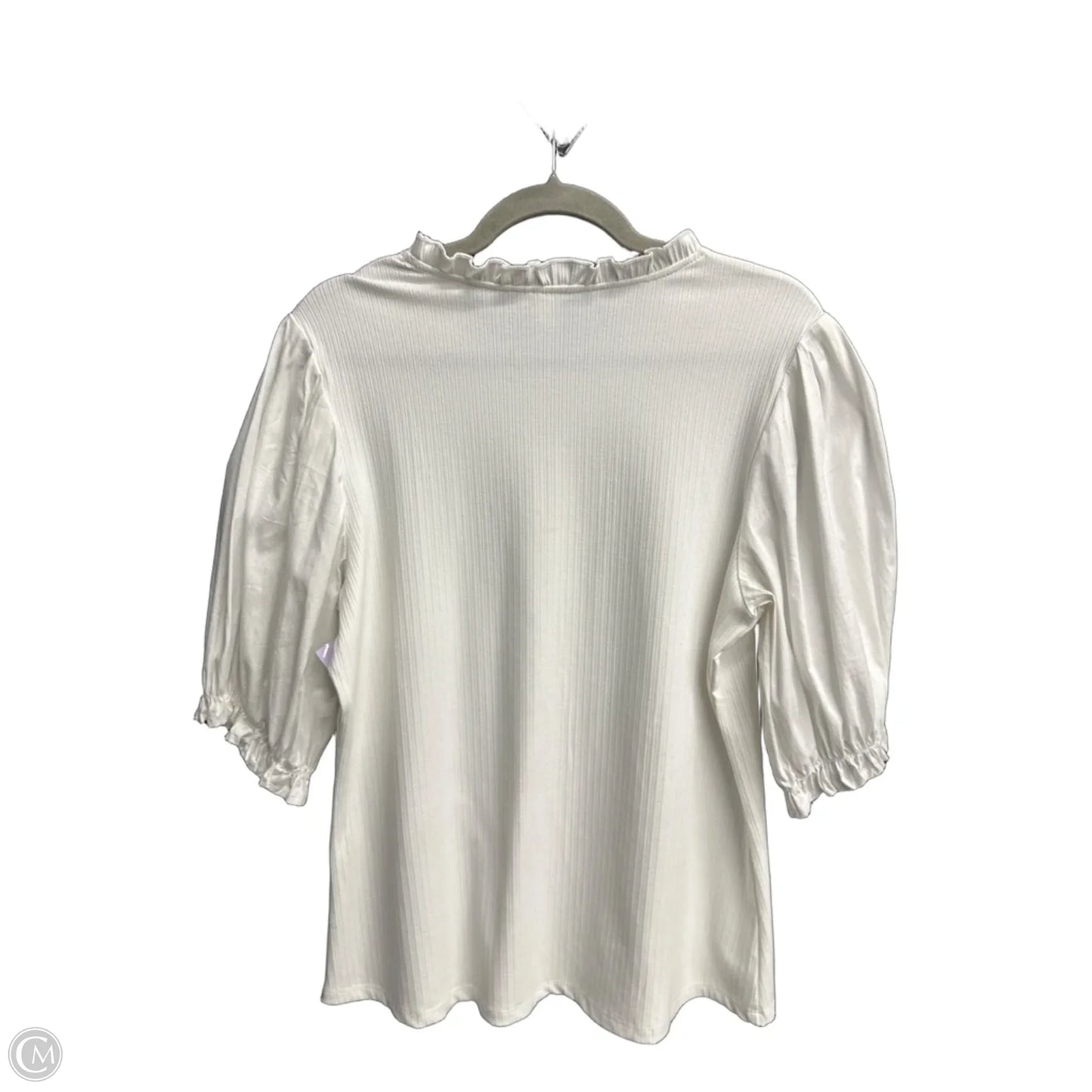 Top Short Sleeve By Hayden La In White, Size: L