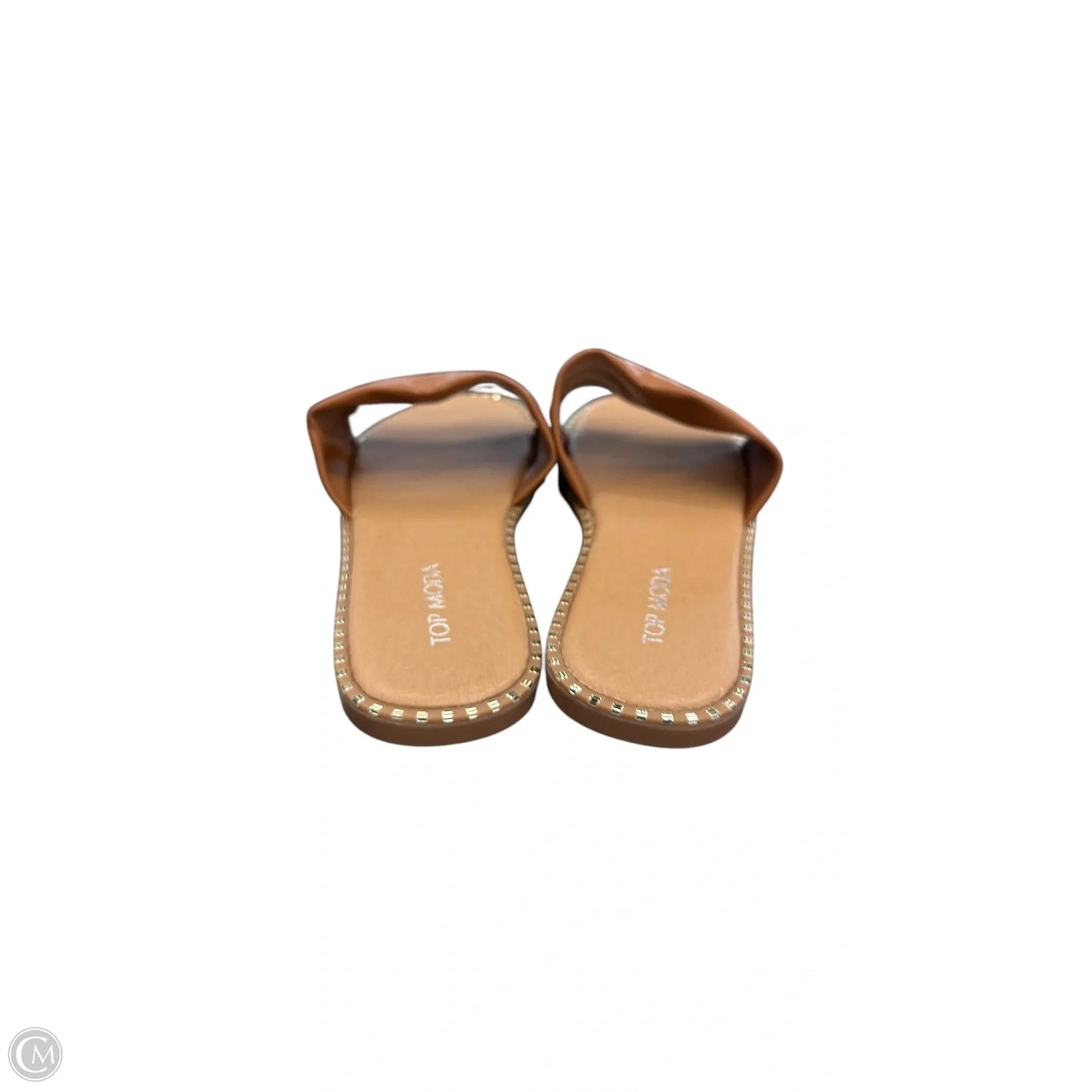Sandals Flats By Top Moda In Brown, Size: 7