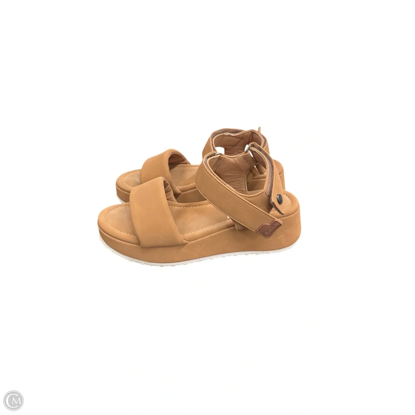 Sandals Heels Wedge By Refresh In Brown, Size: 7
