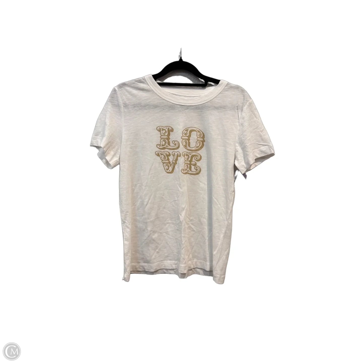 Top Short Sleeve By Loft In White, Size: S