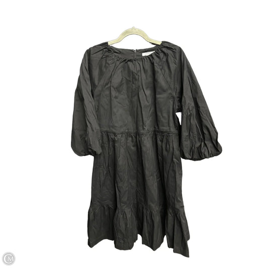 chico's black midi dress Chico's Midi Dress Asym Bias Hem Solid Black Dress. Size 14. MSRP $159. NWT