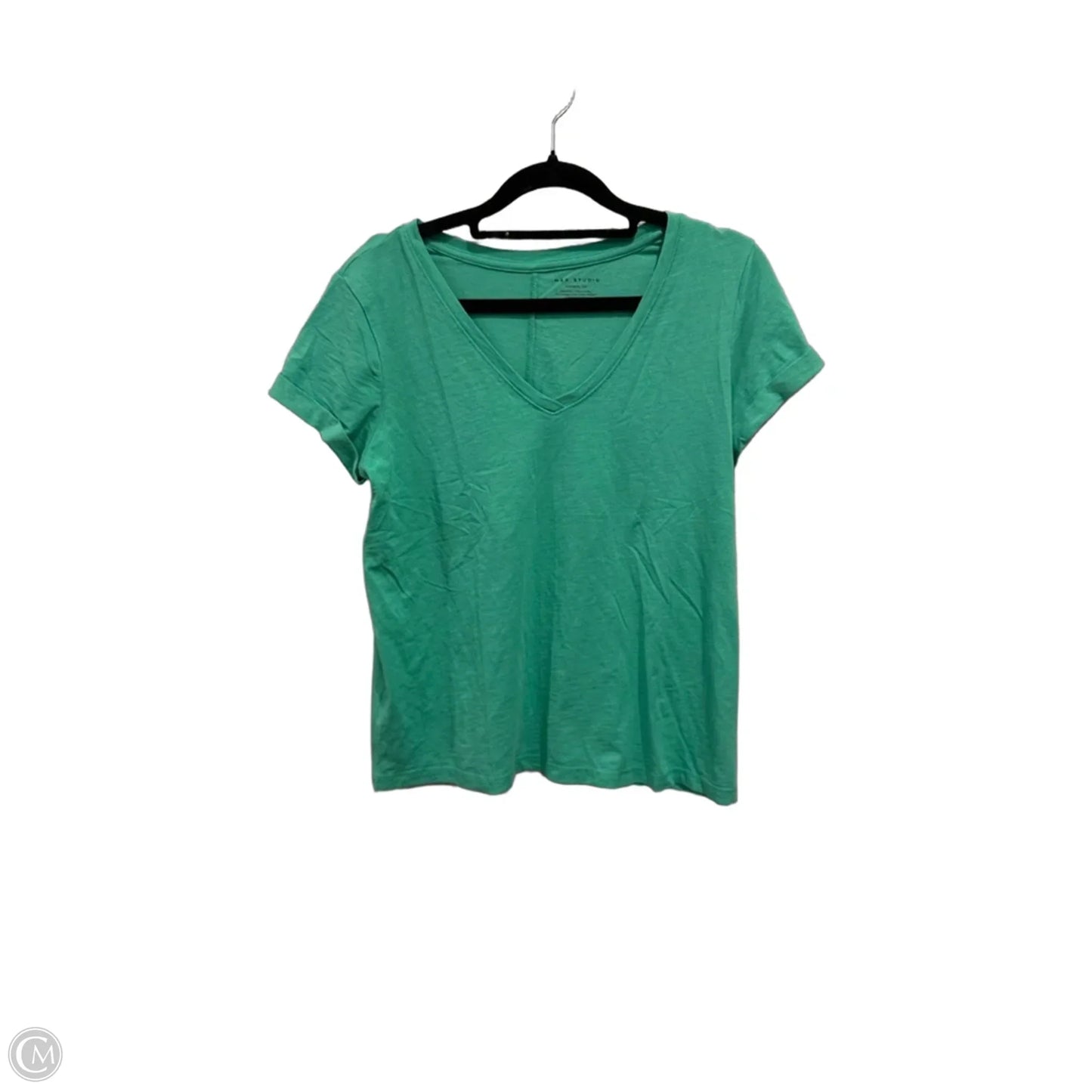 Top Short Sleeve By Max Studio In Green, Size: S