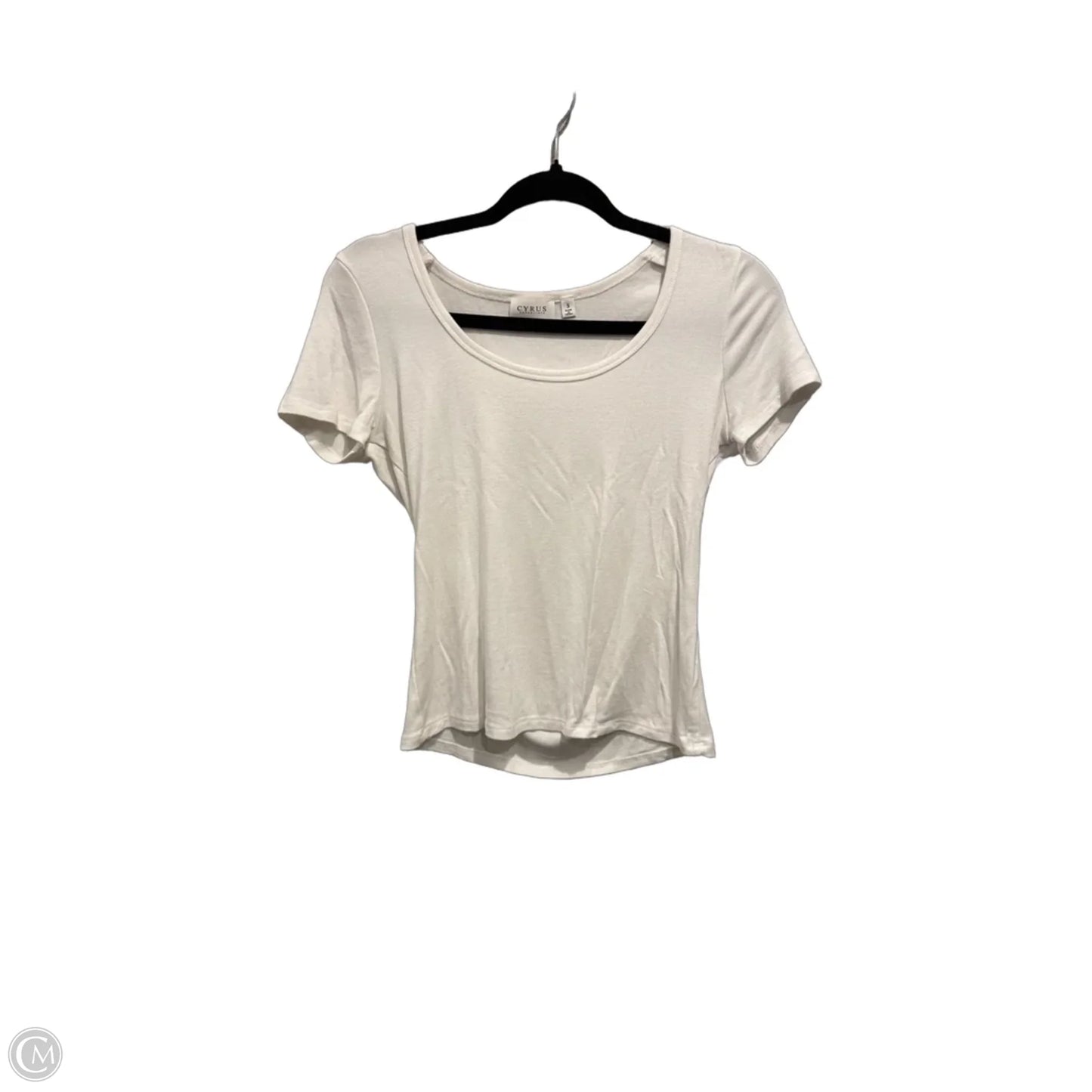 Top Short Sleeve By Cyrus In White, Size: S