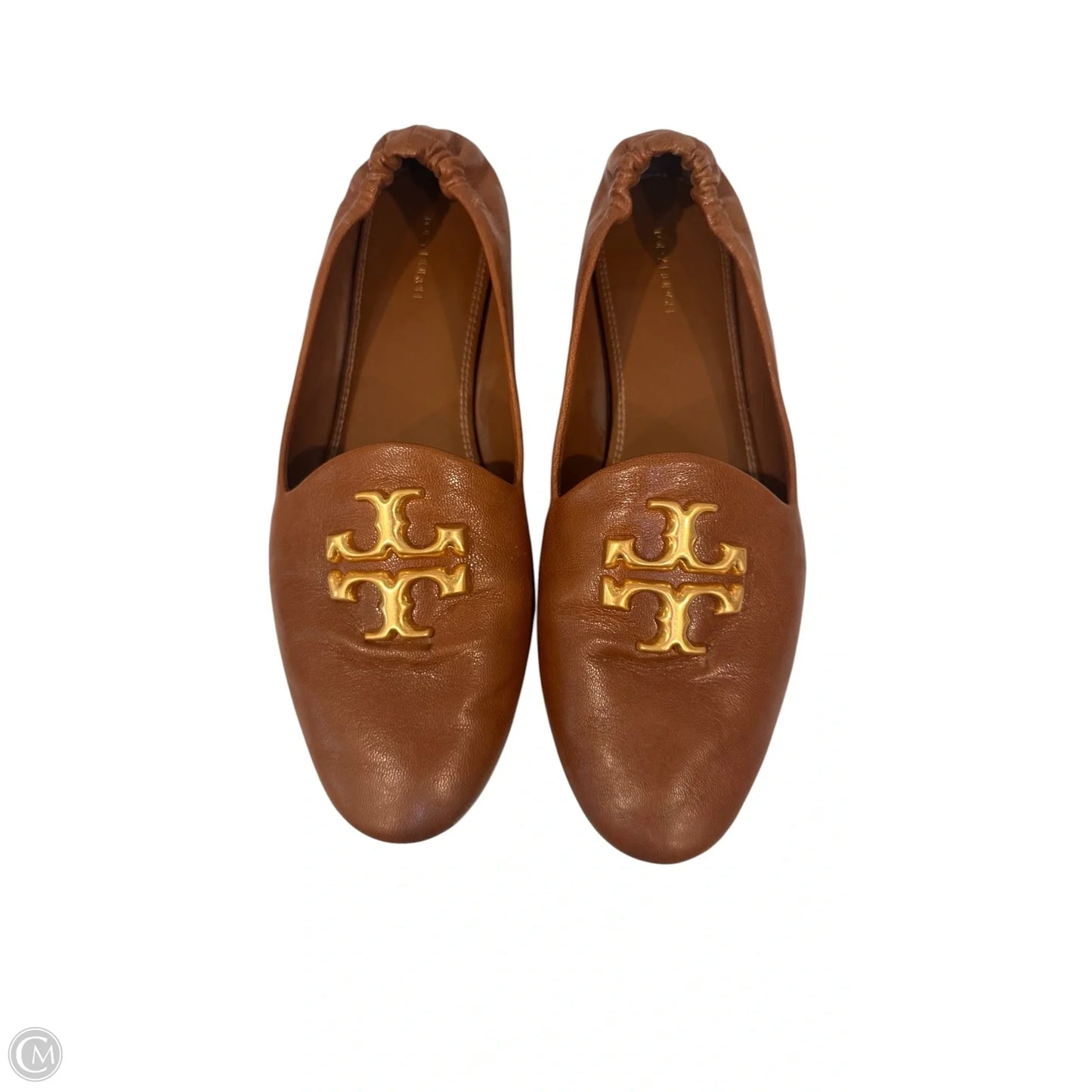 Shoes Designer By Tory Burch In Brown & Gold, Size: 11