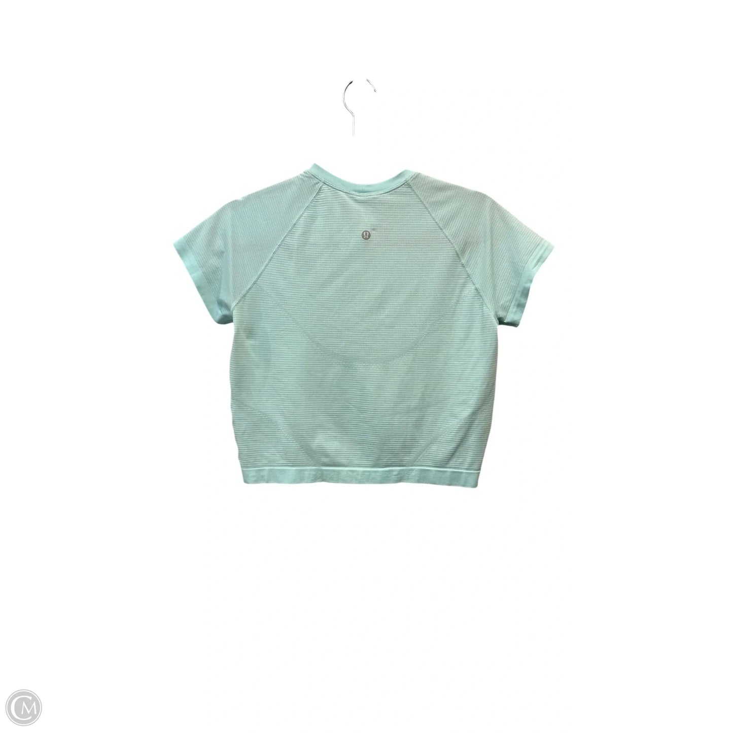 Athletic Top Short Sleeve By Lululemon In Blue, Size: M