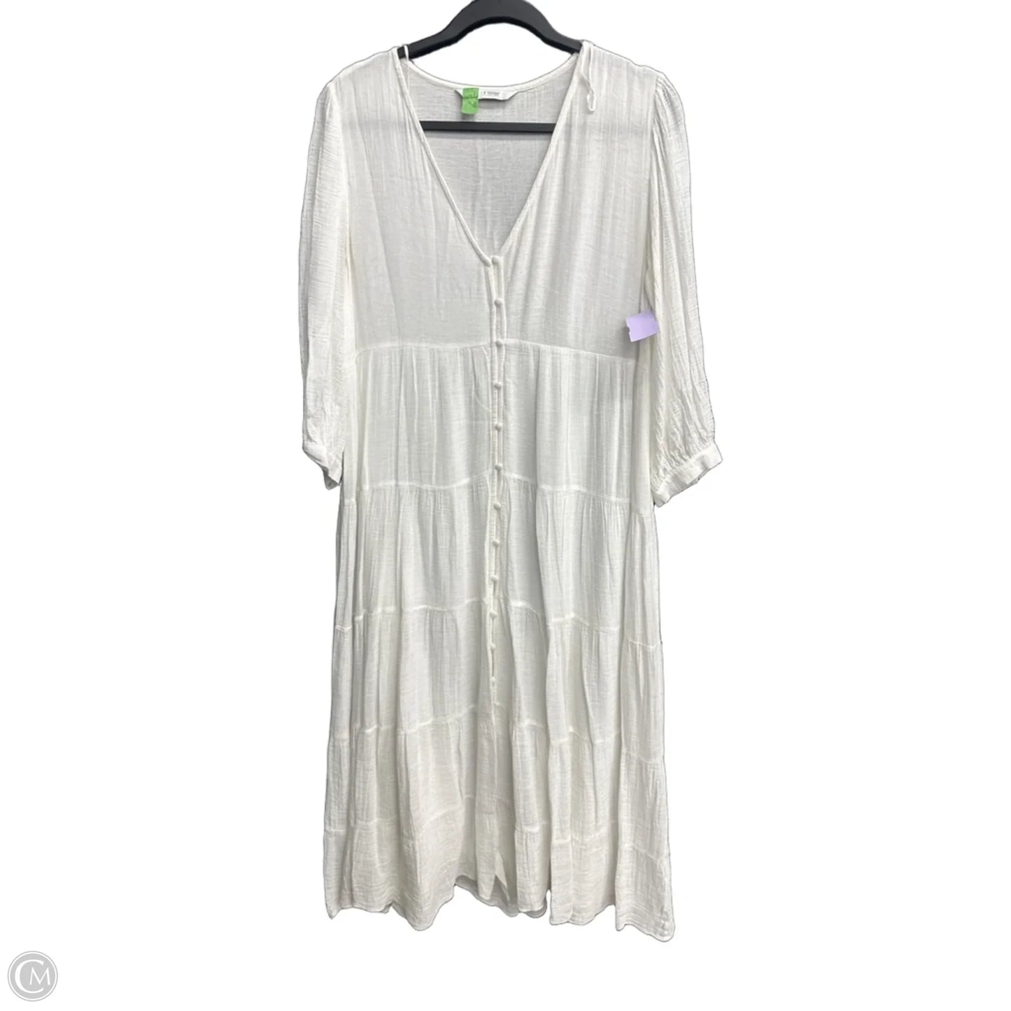 Dress Casual Maxi By Zara In White, Size: M