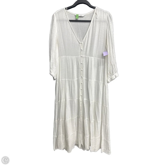 Dress Casual Maxi By Zara In White, Size: M