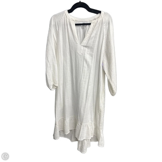Dress Casual Midi By Clothes Mentor In White, Size: M