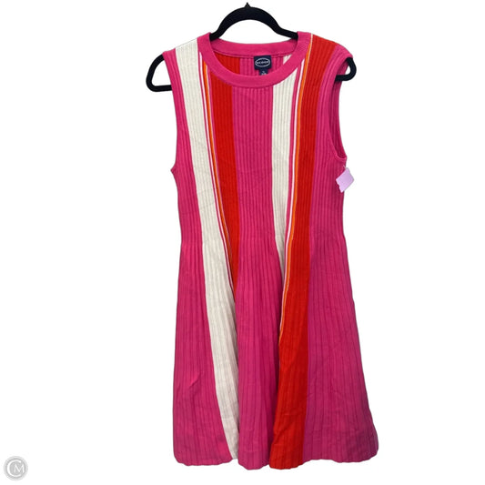 Dress Casual Midi By Scoop In Orange & Pink, Size: Xl