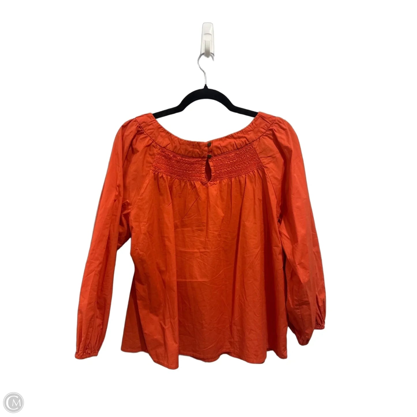 Top 3/4 Sleeve By Maeve In Orange, Size: M