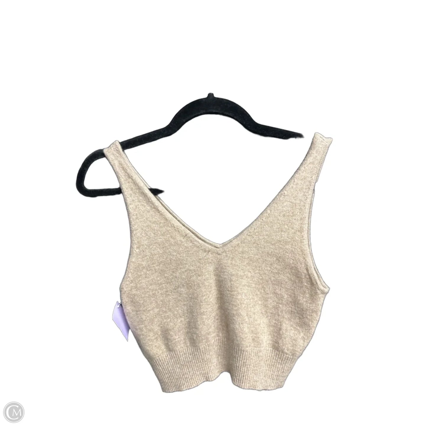 Top Sleeveless By Quince In Brown, Size: M