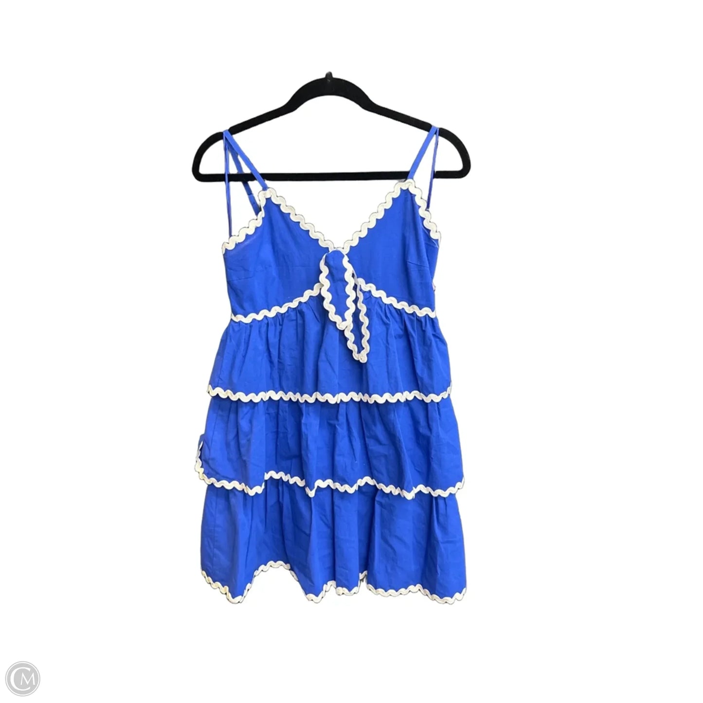 Dress Casual Short By Peach Love Cream California In Blue, Size: S