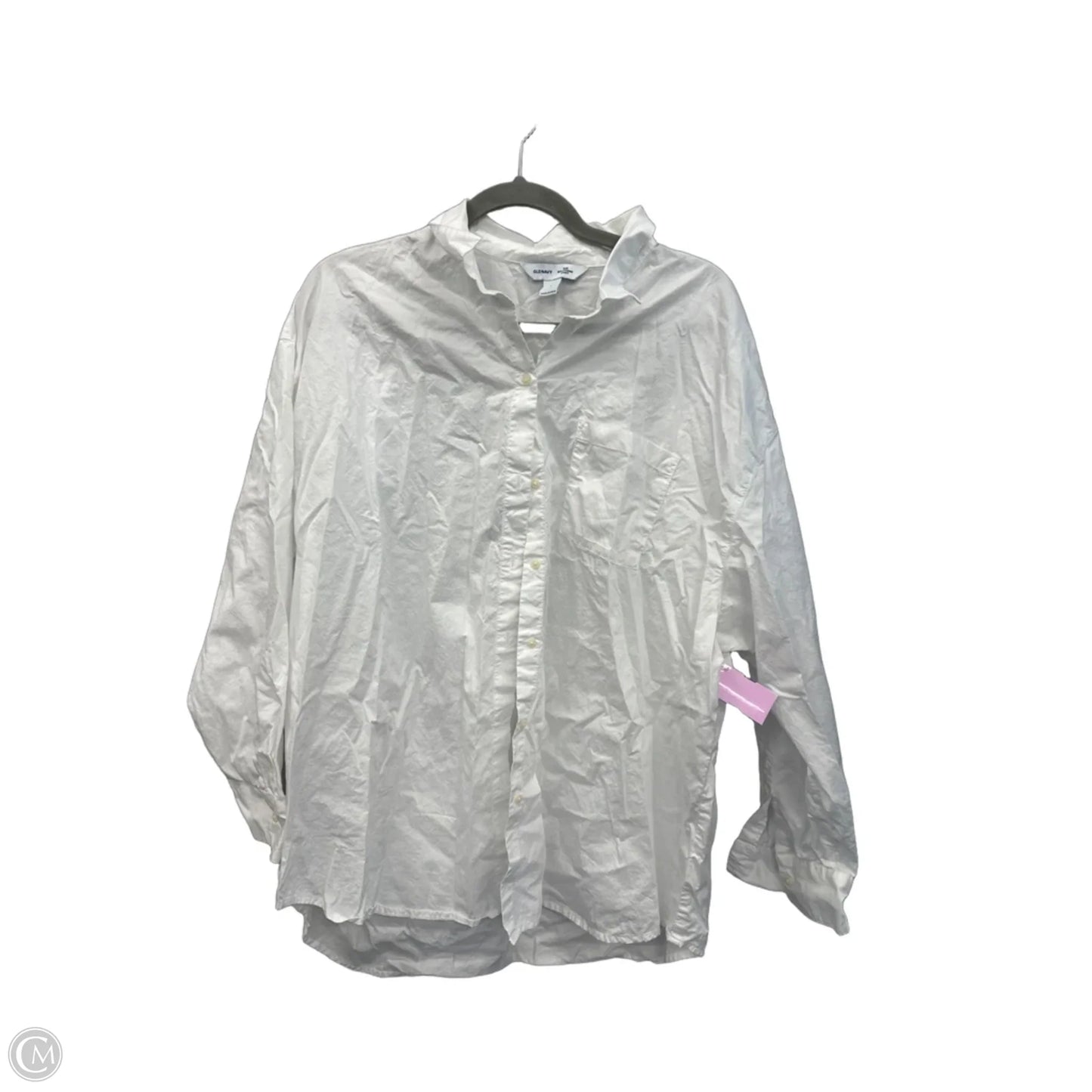 Top Long Sleeve By Old Navy In White, Size: L