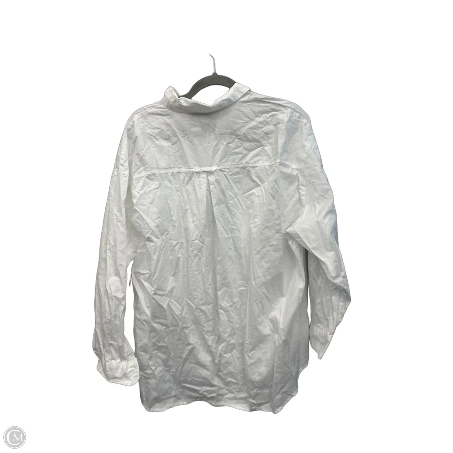 Top Long Sleeve By Old Navy In White, Size: L