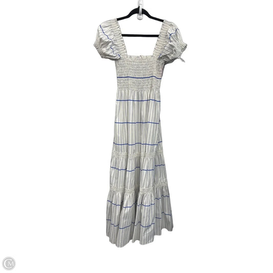 Dress Designer By Tory Burch In Blue & White, Size: S