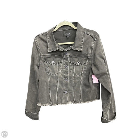 Jacket Denim By Risen In Black Denim, Size: L