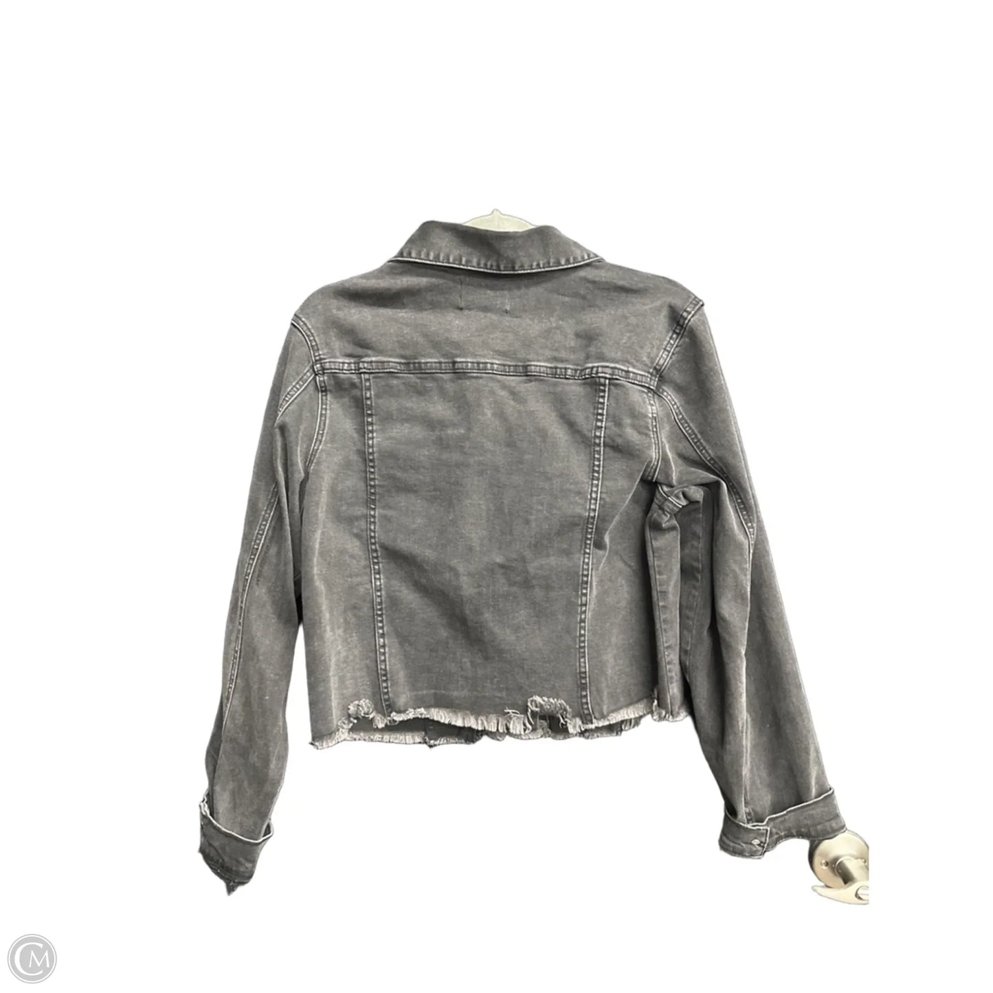Jacket Denim By Risen In Black Denim, Size: L