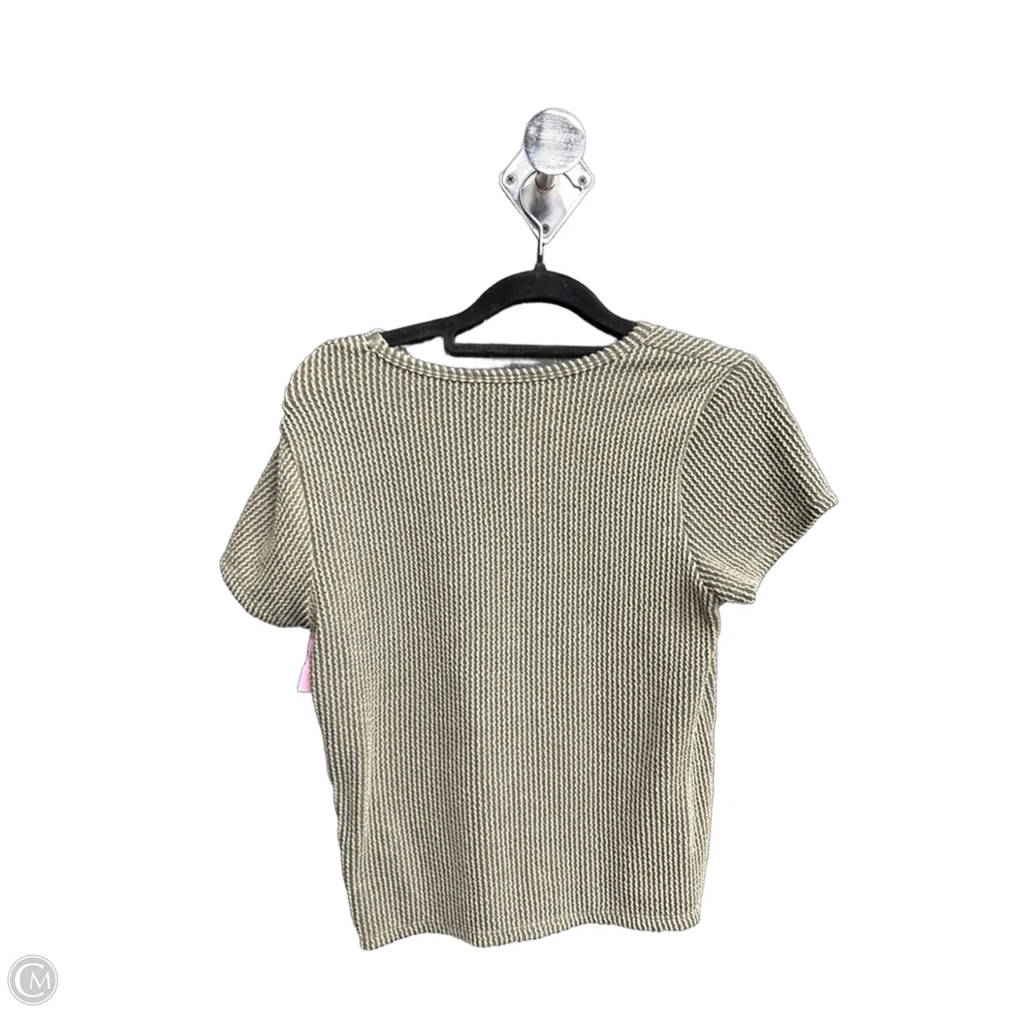 Top Short Sleeve By Moa Moa In Green, Size: L