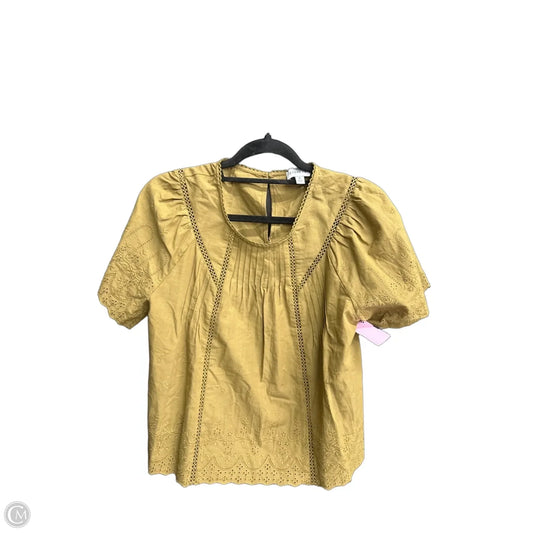 Top Short Sleeve By Evereve In Green, Size: M