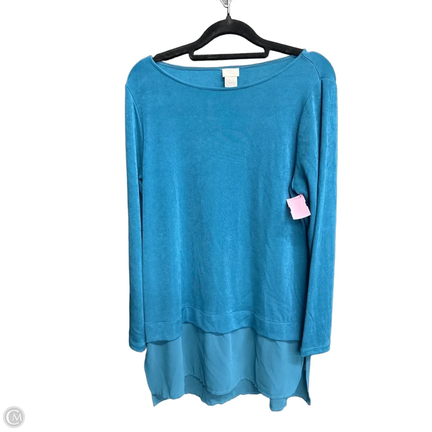 Top Long Sleeve By Chicos In Teal, Size: S