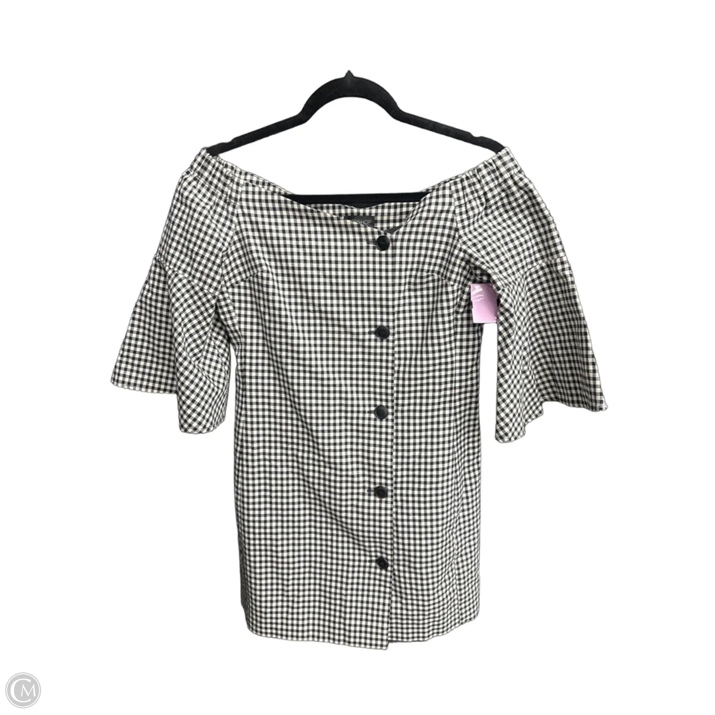 Dress Casual Short By Top Shop In Checkered Pattern, Size: S