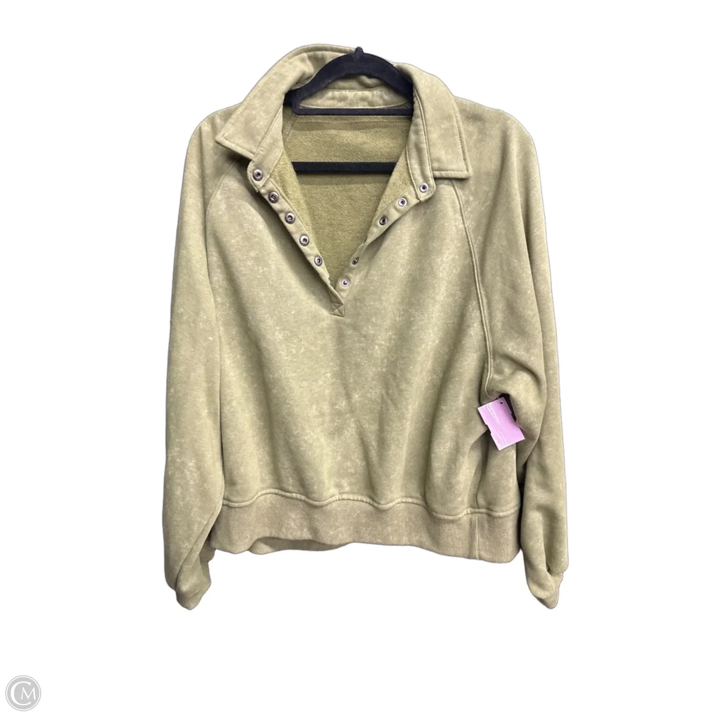 Top Long Sleeve By Clothes Mentor In Green, Size: M