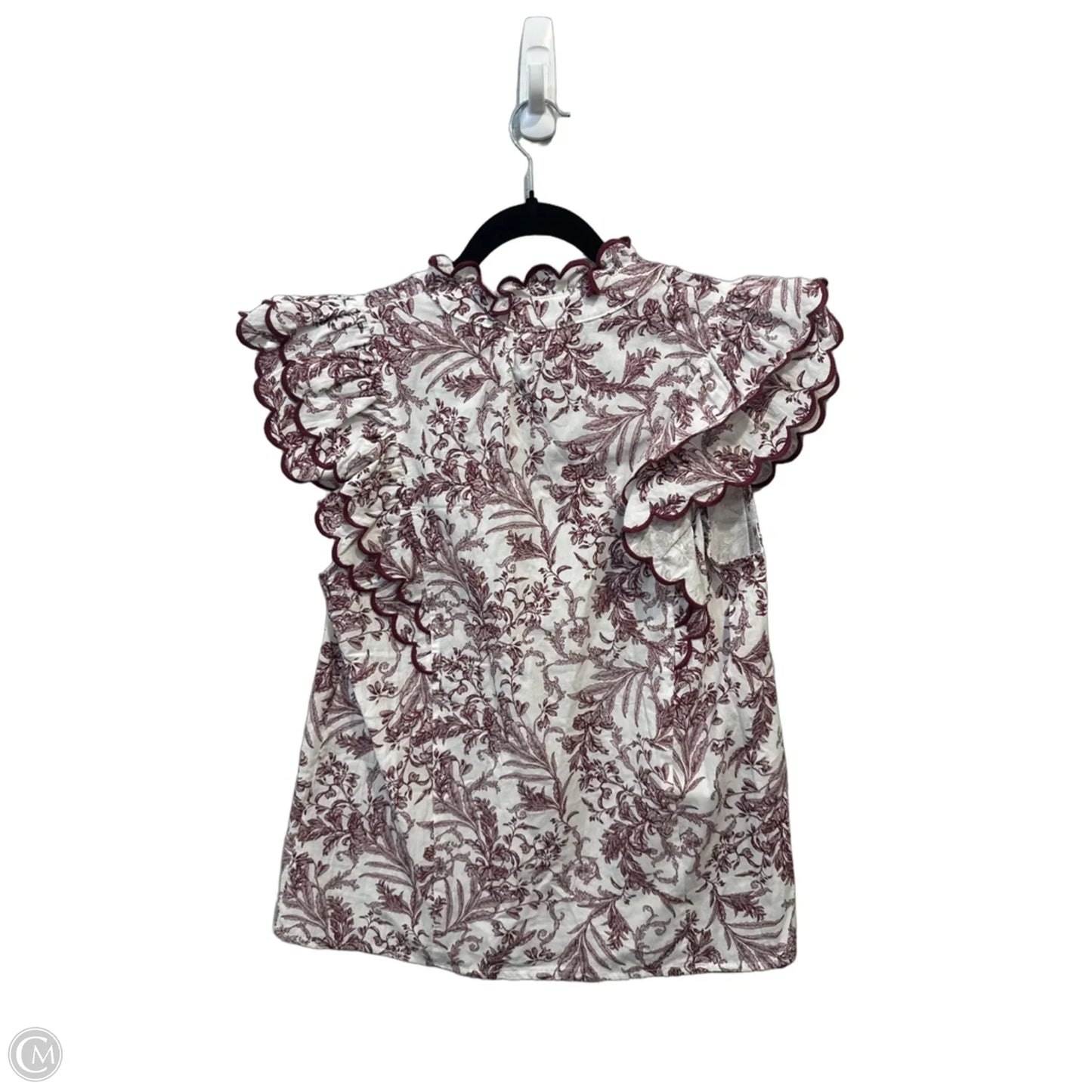 Top Sleeveless By Entro In Maroon, Size: S