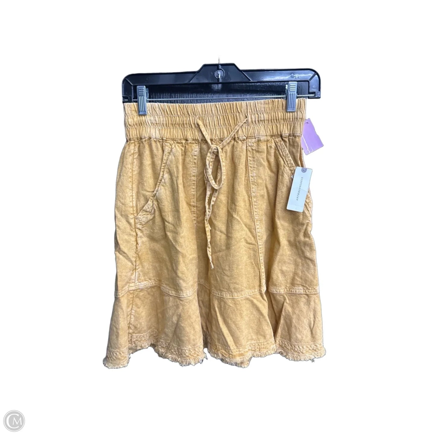 Skirt Mini & Short By Pilcro In Yellow, Size: Xs
