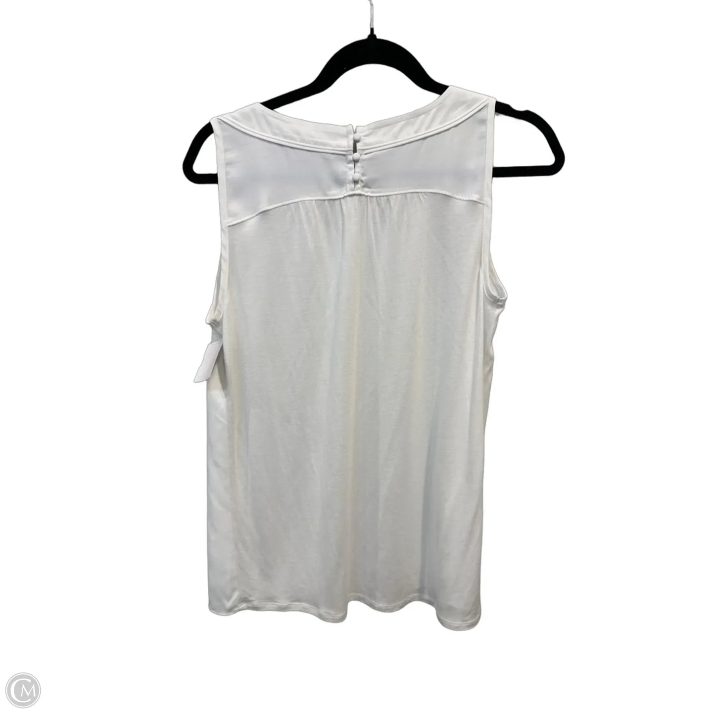 Top Sleeveless By Loft In White, Size: S