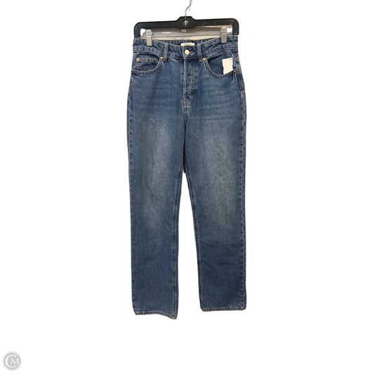 Jeans Wide Leg By H&m In Blue Denim, Size: 4