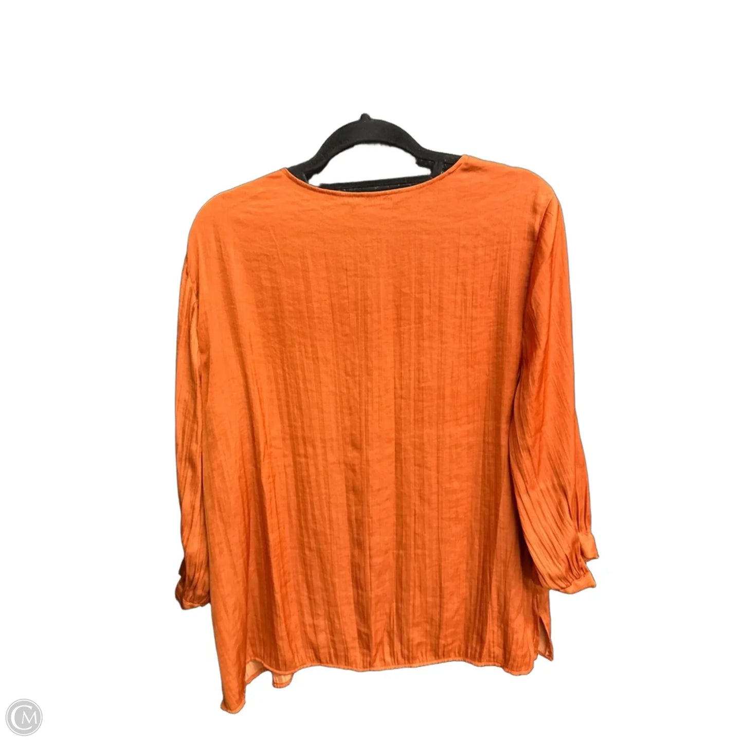 Top 3/4 Sleeve By Chicos In Orange, Size: Xs