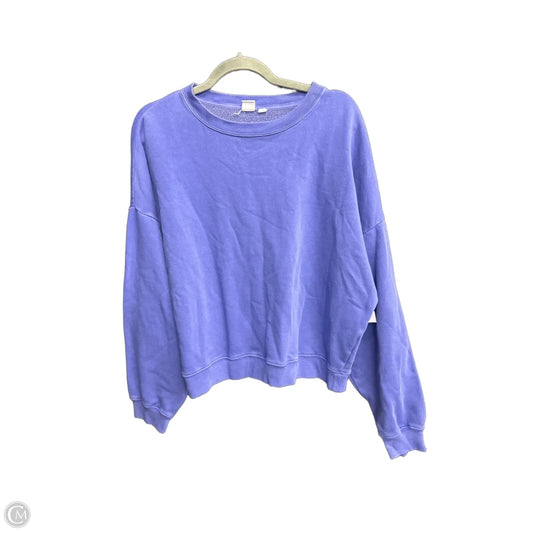 Sweatshirt Collar By Gap In Blue, Size: L