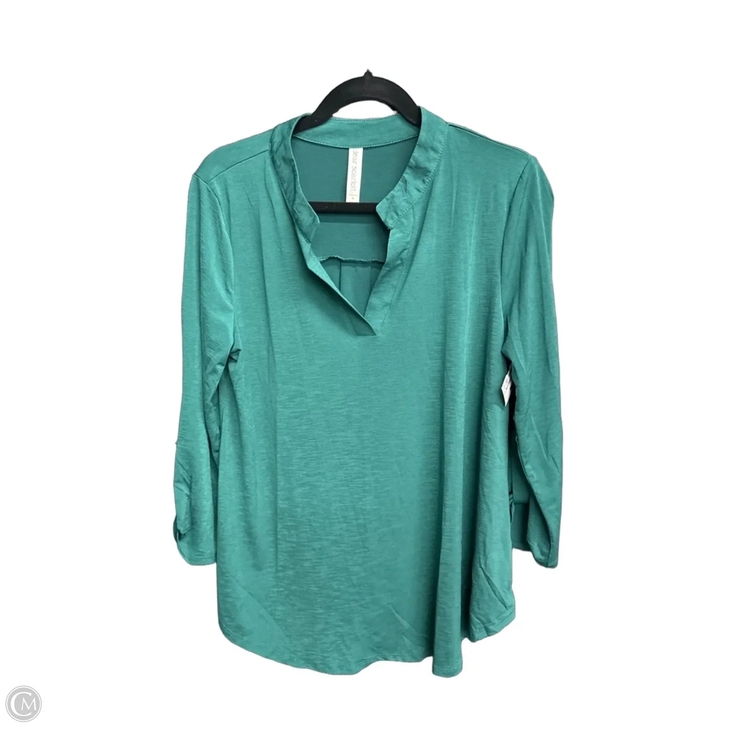 Top Long Sleeve By Dear Scarlett In Green, Size: S