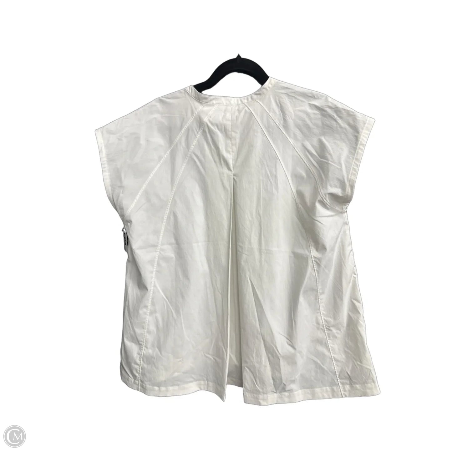 Blouse Sleeveless By Athleta In White, Size: L
