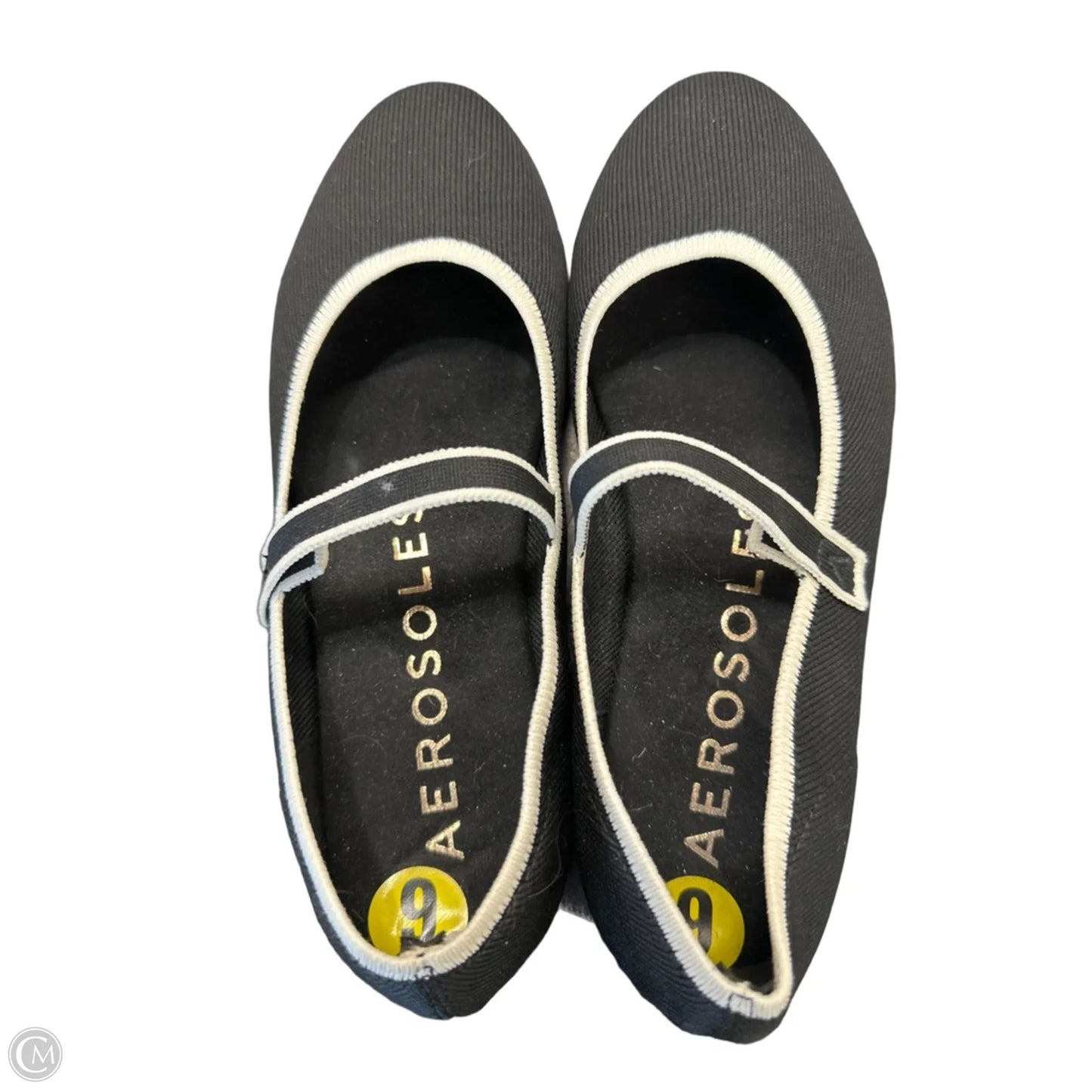 Shoes Flats By Aerosoles In Black & White, Size: 9