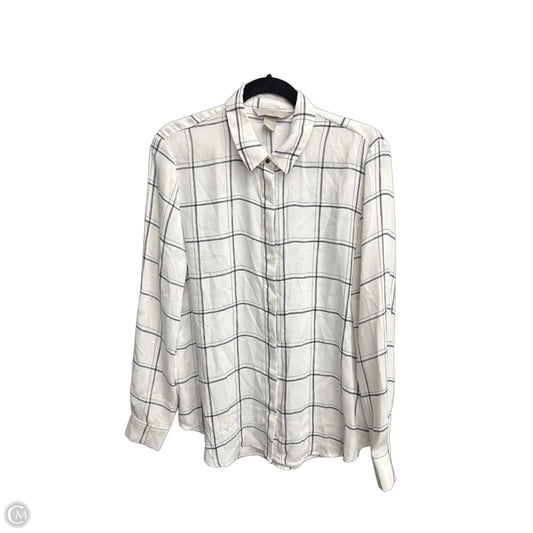 Top Long Sleeve By H&m In Black & White, Size: M