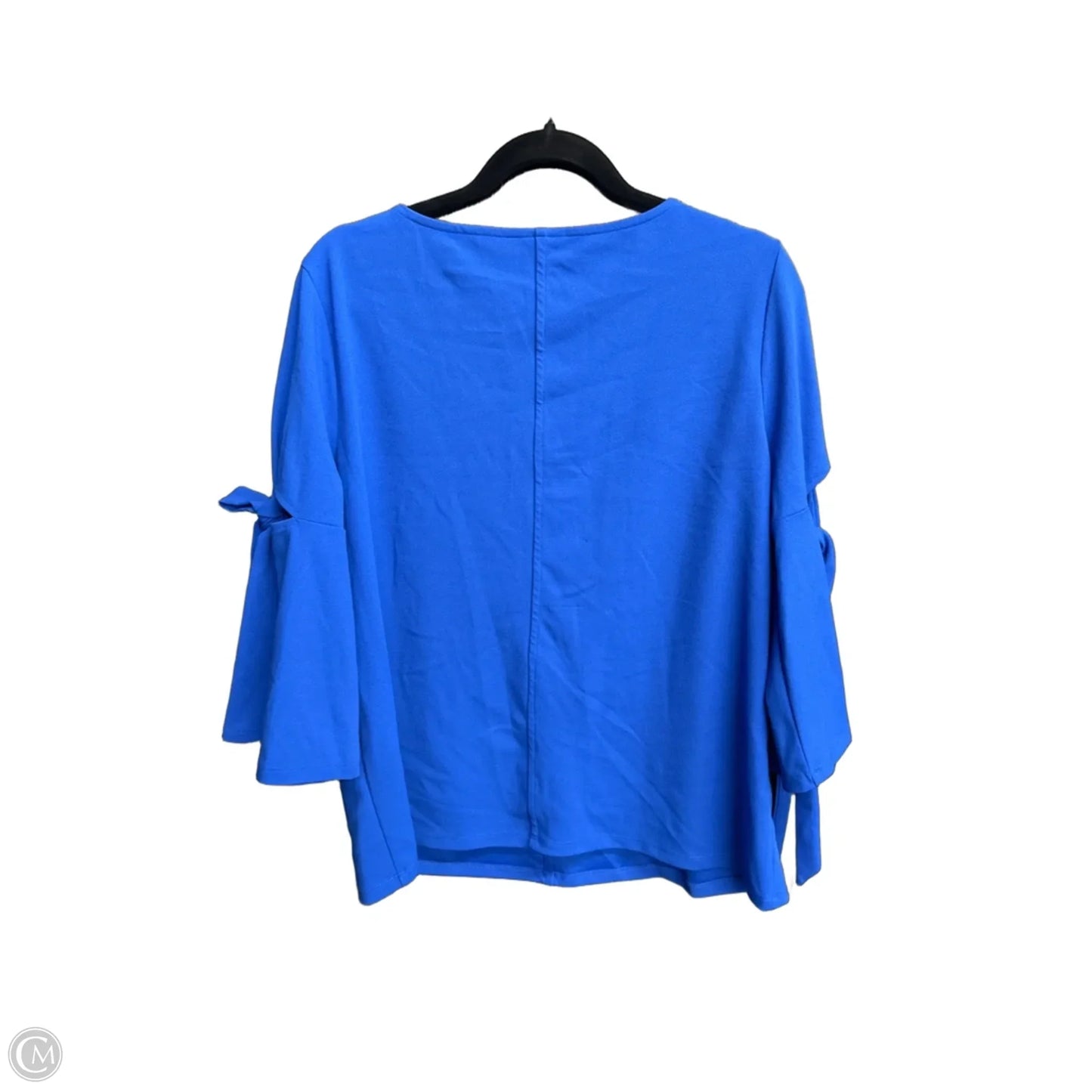 Top Long Sleeve By Ann Taylor In Blue, Size: L