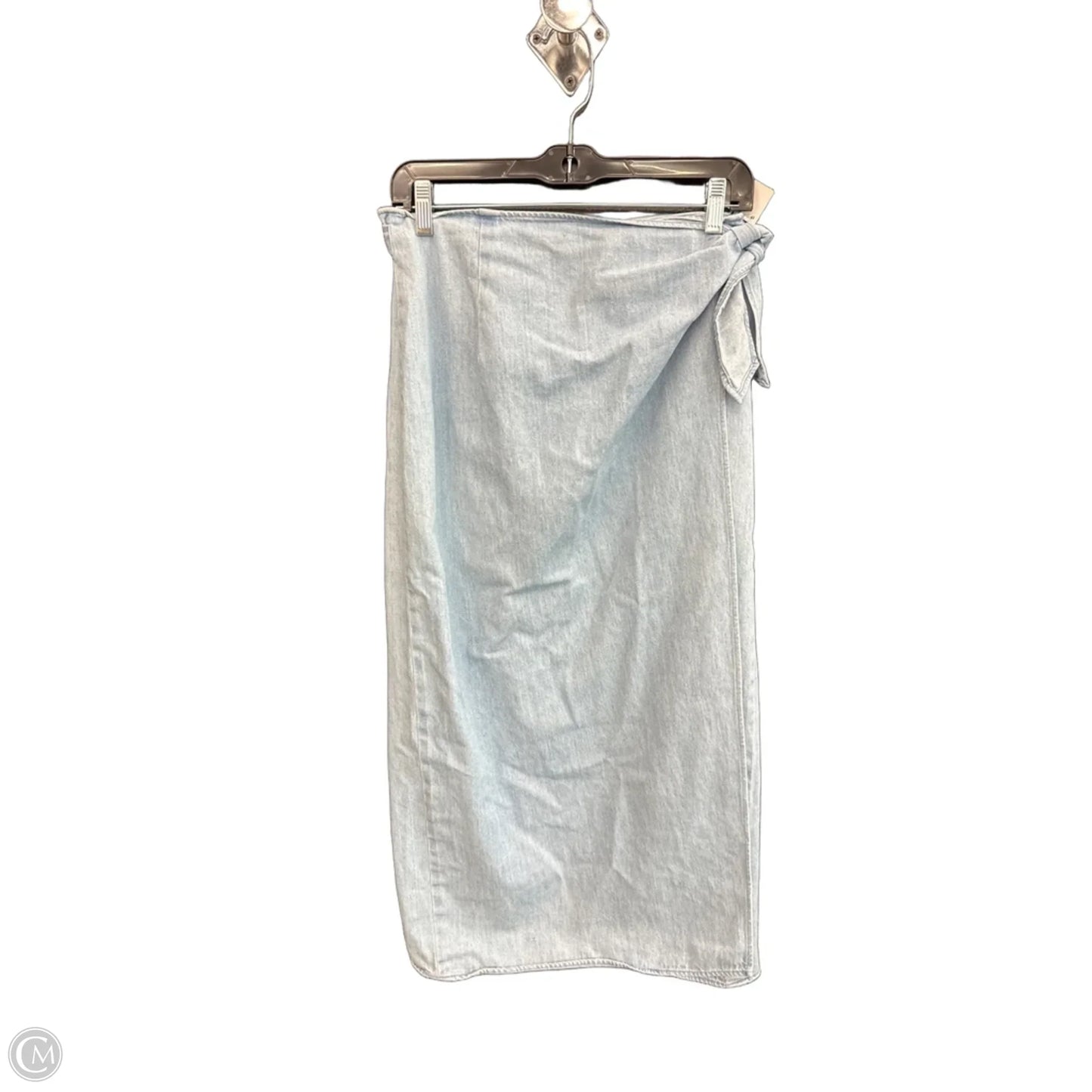 Skirt Midi By Ralph Lauren In Blue Denim, Size: 12