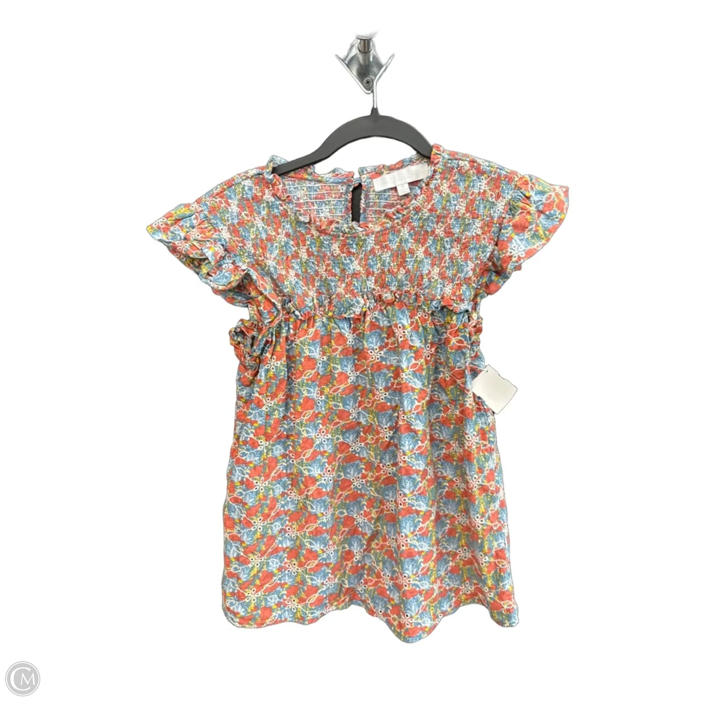 Top Sleeveless By Sugar Lips In Floral Print, Size: M