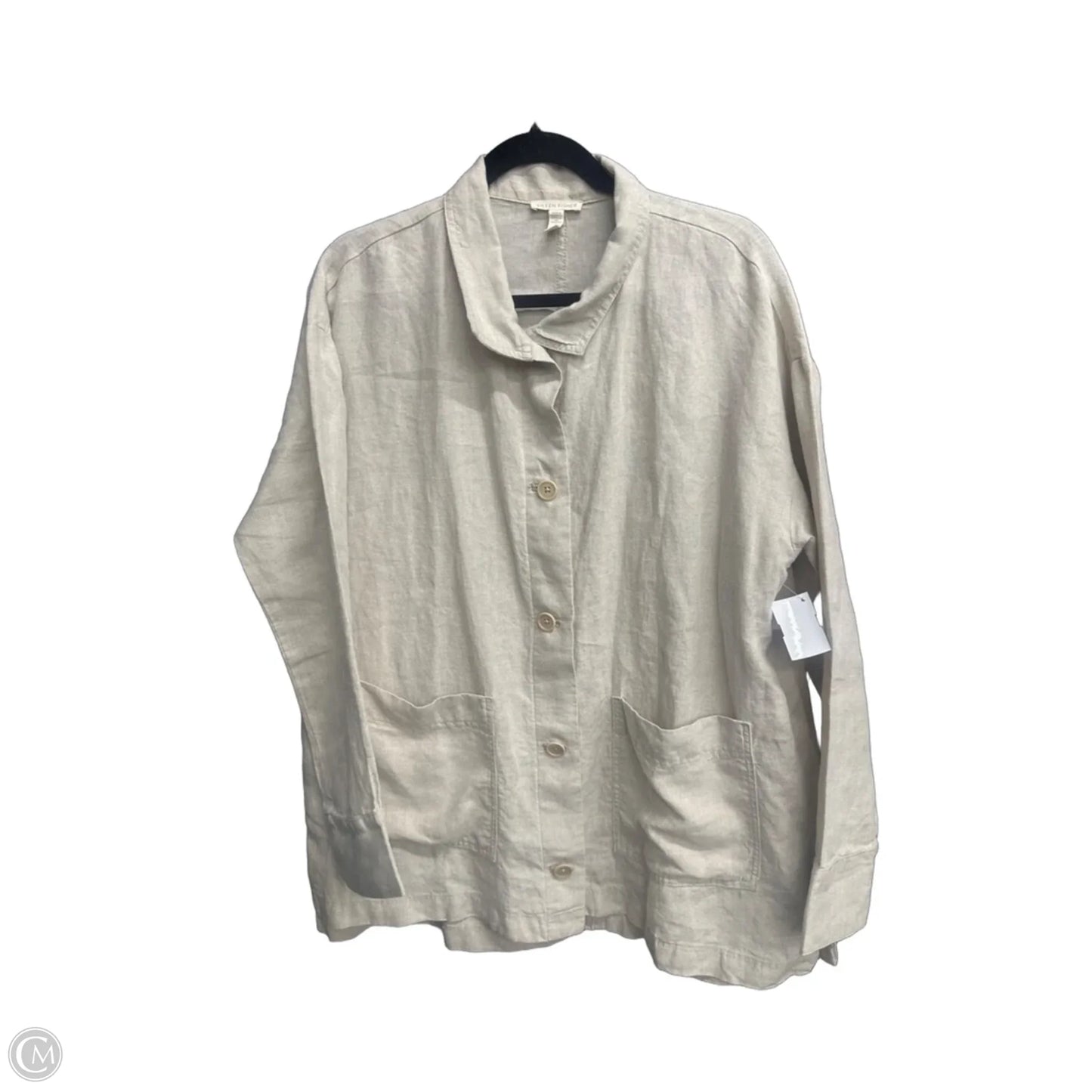 Tunic Long Sleeve By Eileen Fisher In Beige, Size: S