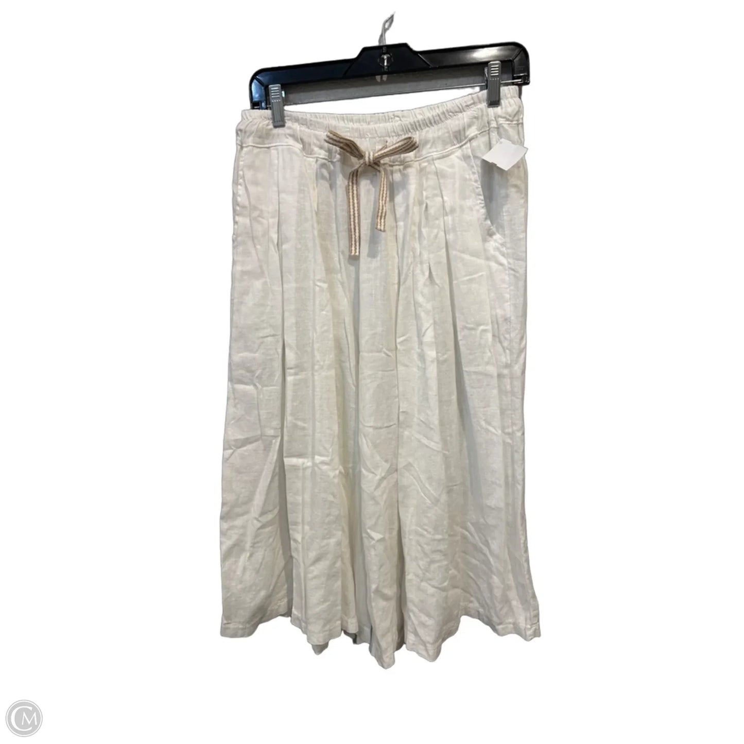 Pants Cropped By Clothes Mentor In White, Size: Osfm