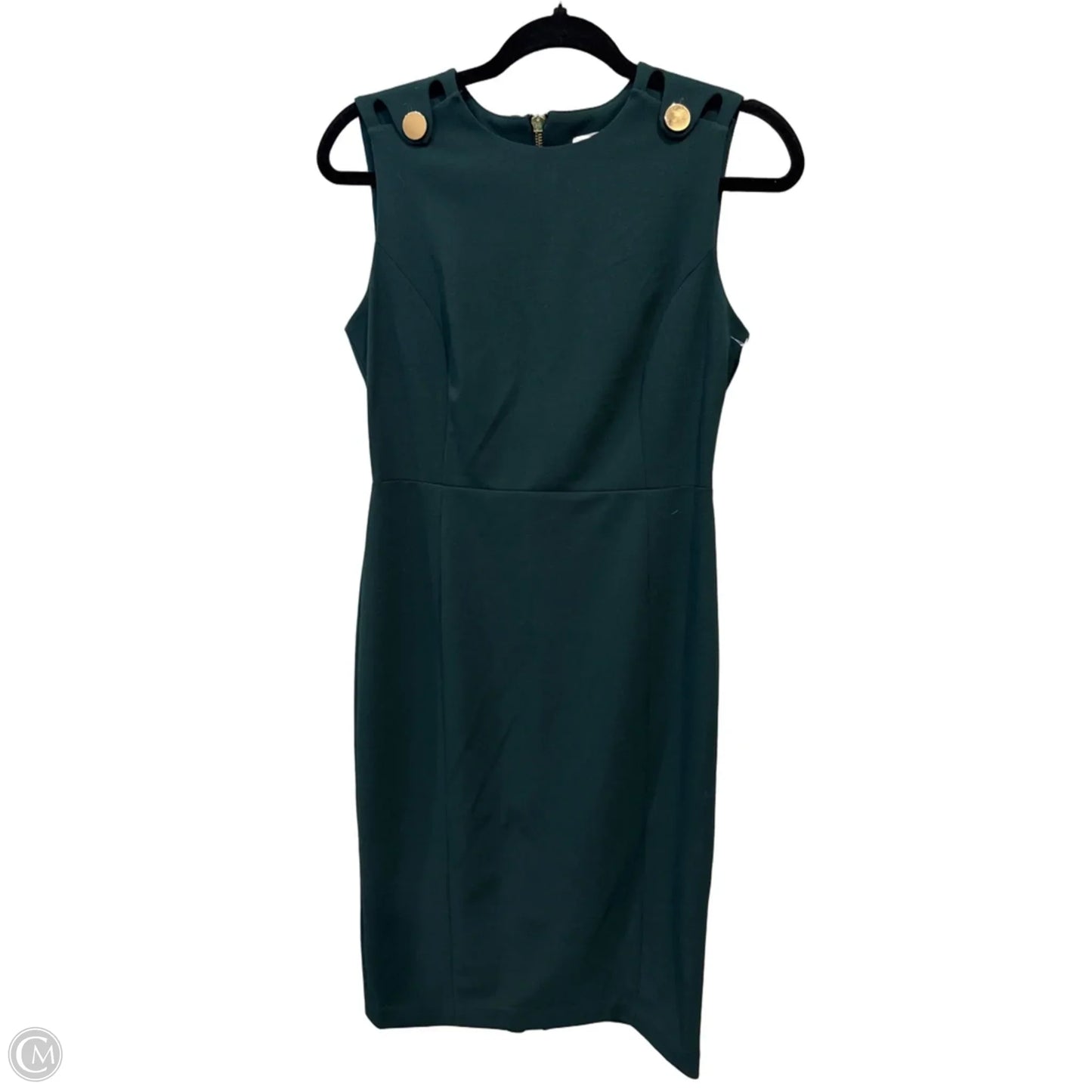 Dress Work By Calvin Klein In Green, Size: S