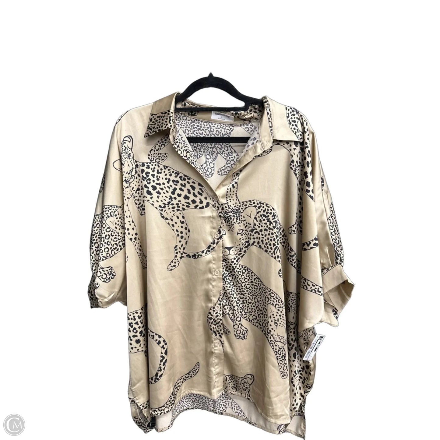 Top Short Sleeve By Mittoshop In Animal Print, Size: S