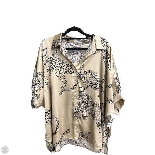 Top Short Sleeve By Mittoshop In Animal Print, Size: S