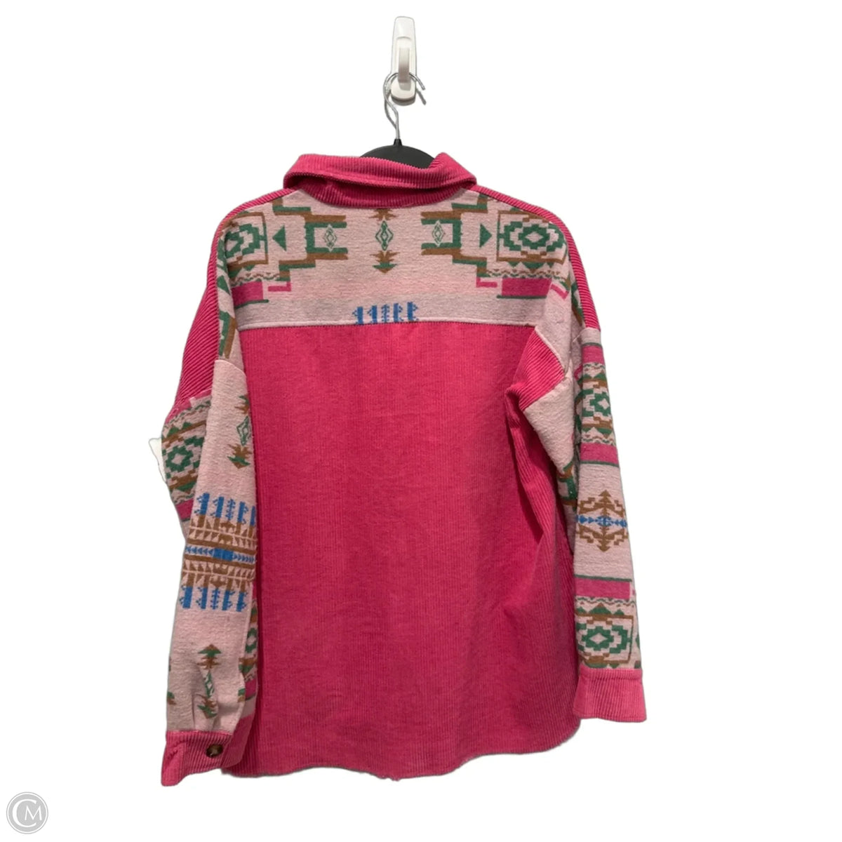 Jacket Shirt By Blue B In Pink, Size: S
