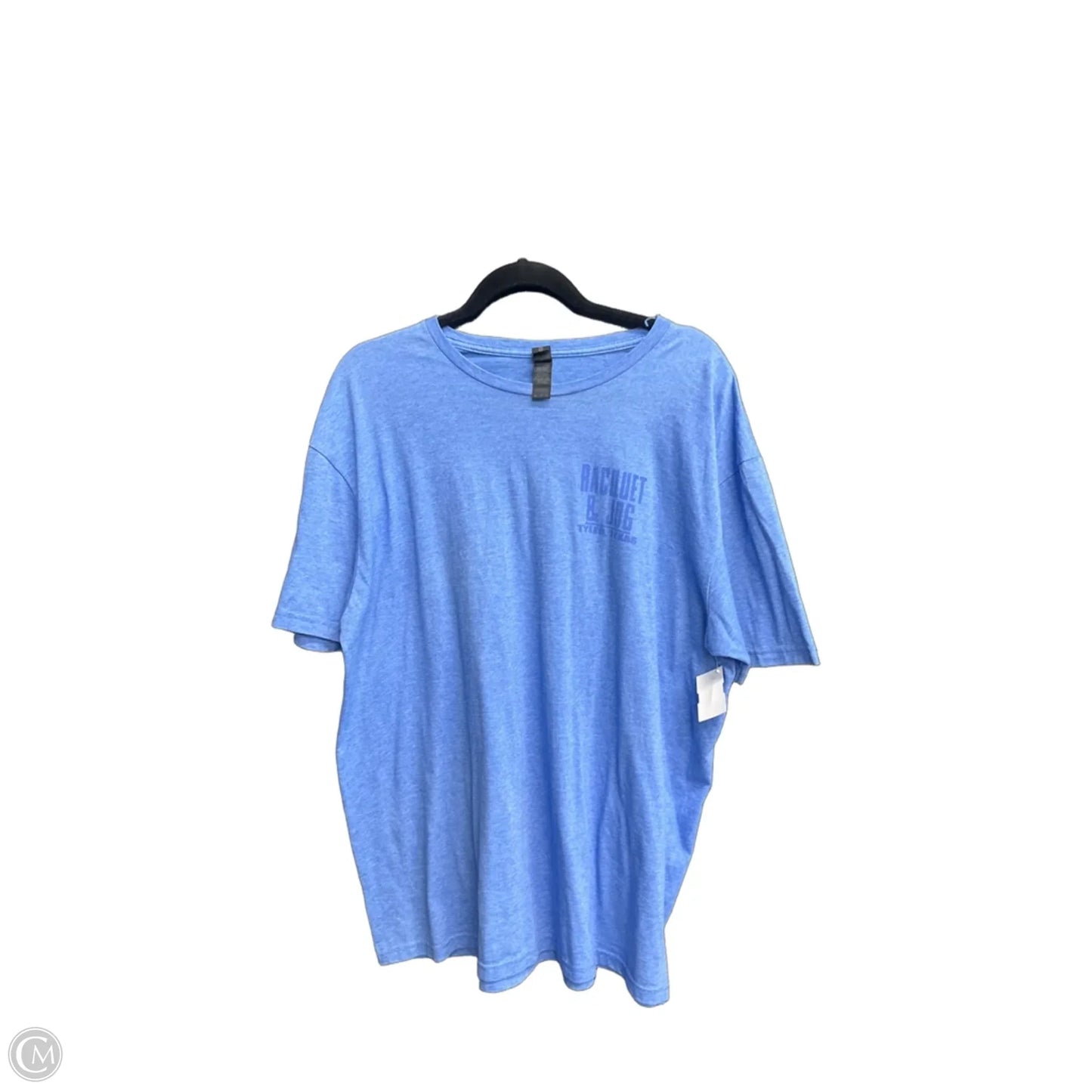 Top Short Sleeve By Gildan In Blue, Size: Xl
