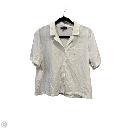 Top Short Sleeve By Modern Works In White, Size: L