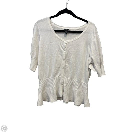 Cardigan By Worthington In White, Size: Xl