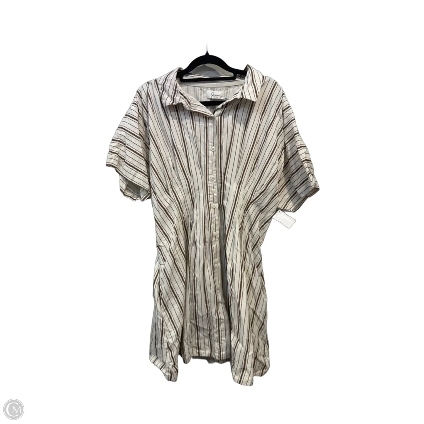 Dress Casual Short By Japna In Striped Pattern, Size: Xl