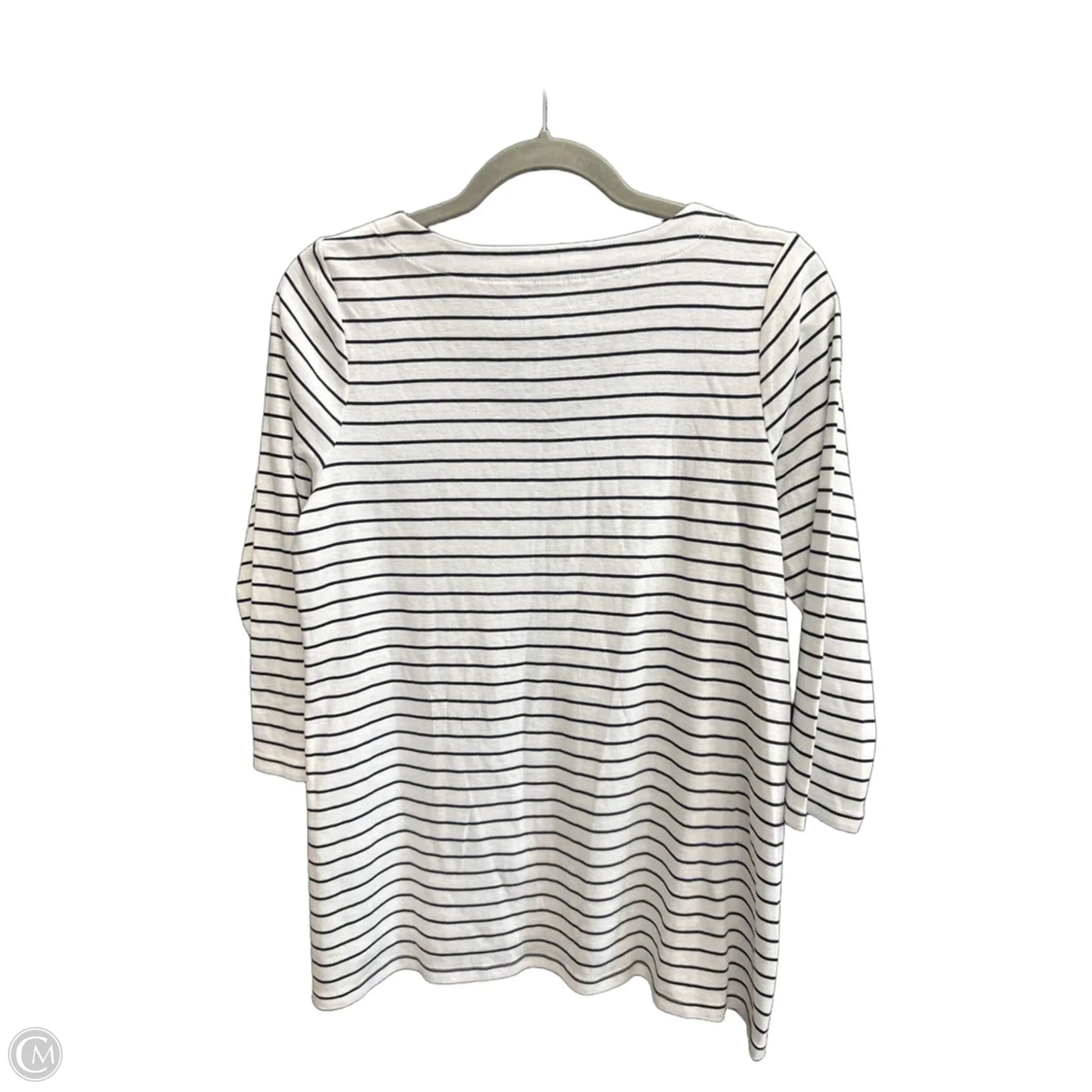 Top 3/4 Sleeve By J. Jill In Striped Pattern, Size: S